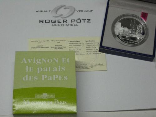 Frankreich 1,50 Euro Avignon zilver Pp 2004 zilver, Postzegels en Munten, Munten | Europa | Euromunten, Verzenden