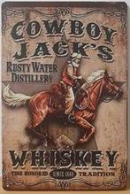 Cowboy jacks wiskey reclamebord, Ophalen of Verzenden, Nieuw