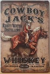 Cowboy jacks wiskey reclamebord, Verzamelen, Merken en Reclamevoorwerpen, Nieuw, Ophalen of Verzenden