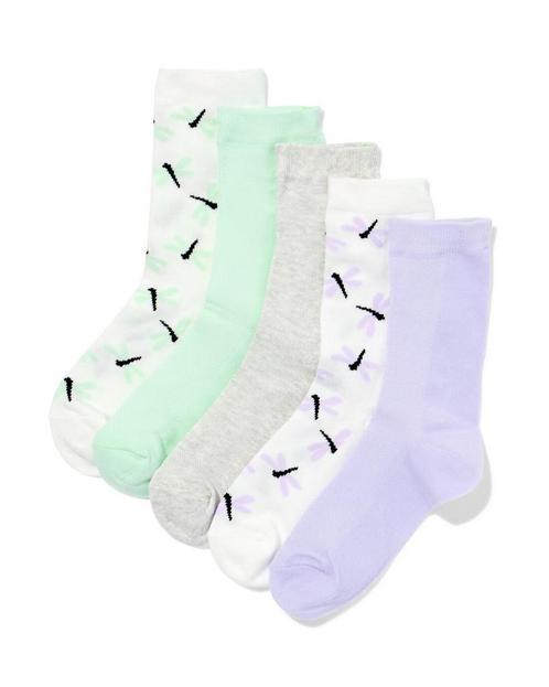 HEMA Damessokken libellen - 5 paar wit, Kleding | Dames, Overige Dameskleding, Nieuw, Verzenden