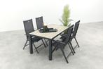 Hartman Napoli/Nola verstelbare tuinset 160x90 cm., Verzenden, Nieuw, Overige materialen, Tuinset