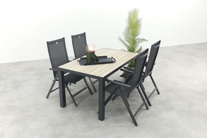 Hartman Napoli/Nola verstelbare tuinset 160x90 cm., Tuin en Terras, Tuinsets en Loungesets, Tuinset, Nieuw, Overige materialen
