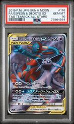 Espeon & Deoxys GX (sm12a 176) PSA 10, Hobby en Vrije tijd, Verzamelkaartspellen | Pokémon, Ophalen of Verzenden, Nieuw