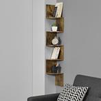 Wandplank wandrek zigzag 123x19,5x19,5 cm walnoot, Huis en Inrichting, Woonaccessoires | Wandplanken en Boekenplanken, Verzenden