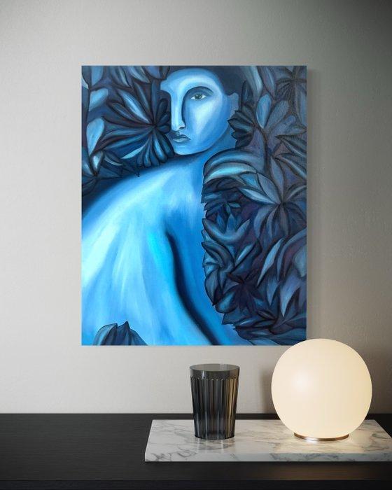 Sad monsters club / Jade Mouge - Refuge bleu II, Antiek en Kunst, Kunst | Schilderijen | Modern