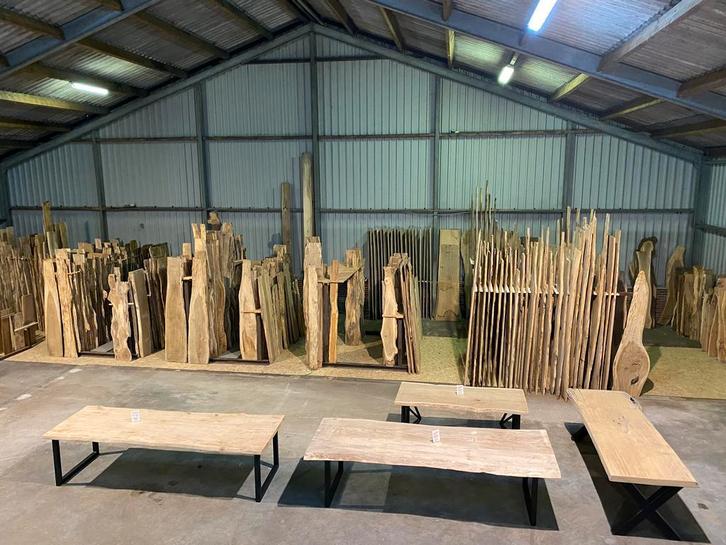Eiken schaaldelen, wandplanken/vensterbank en boomstamtafels, Doe-het-zelf en Verbouw, Hout en Planken, Eiken, 300 cm of meer