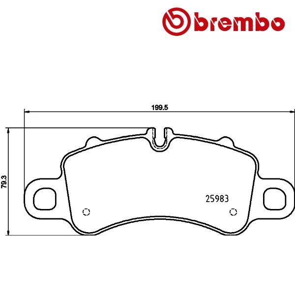 BREMBO Remblokken set PORSCHE 911 3.0 Carrera GTS voorzijde, Auto-onderdelen, Ophanging en Onderstel, Nieuw, Verzenden