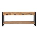 Mangohout Sidetable Britt 180 cm, Verzenden, Nieuw, Industriële meubels, 25 tot 50 cm