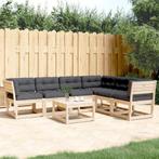 vidaXL 6-delige Loungeset met kussens massief grenenhout, Verzenden, Nieuw, Loungeset