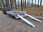 DEMO-Actie: Hulco plateauwagen 405x203cm met ALU rijplaten, Nieuw