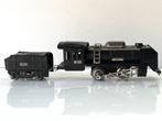 Yonezawa - Blikkenplaat opwindbare stoomlocomotief met rails, Antiek en Kunst, Antiek | Speelgoed