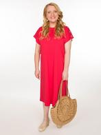 Jurk Comfy Chique Rood, Kleding | Dames, Jurken, Verzenden, Nieuw