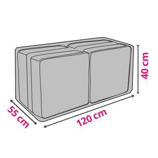 Tuinkussenhoes | Perel | 120 x 55 x 40 cm (PE, Groen), Tuin en Terras, Tuinmeubel-accessoires, Nieuw, Verzenden