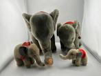 Steiff - Pluche speelgoed Elefantenfamilie - 1950-1960 -