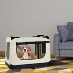 Vouwbare Hondentransportbox / Bench Lassie M - Beige - 42 x, Dieren en Toebehoren, Hondenbenches, Verzenden, Nieuw