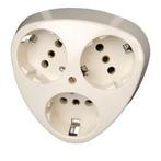 Kopp Stopcontact + RA - Inbouw - 3-voudig - Crème, Doe-het-zelf en Verbouw, Verzenden, Nieuw