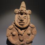 Nayarit, Mexico Terracotta Enorm beeld van een krijger. Zeer