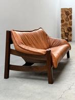 Sofa - 3-zits - Eik, Leder - im Braziliaanse ontwerp