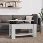 vidaXL Salontafel 101x49x52 cm bewerkt hout betongrijs, Minder dan 50 cm, 100 tot 150 cm, 50 tot 75 cm, Verzenden