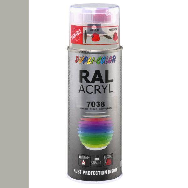 Dupli-Color Ral Acryl Ral 7038 Agaat grijs Hoogglans 400 ml, Doe-het-zelf en Verbouw, Verf, Beits en Lak, Nieuw, Ophalen of Verzenden