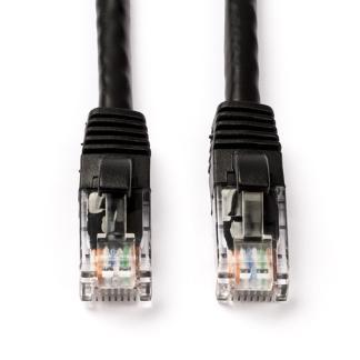 Internetkabel | Cat6a U/UTP | 15 meter (Zwart), Computers en Software, Pc- en Netwerkkabels, Nieuw, Verzenden