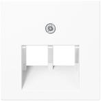 JUNG AS500 Afdekplaat 2xRJ45/RJ11 Alpine wit A569-2BFPLUAWW, Doe-het-zelf en Verbouw, Elektra en Kabels, Ophalen of Verzenden