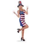 Glitterjurk Amerikaanse Vlag USA - Dames M-L | Nieuw!, Nieuw, Verzenden