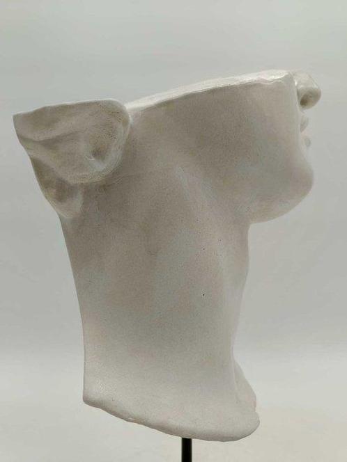 sculptuur, Volto di Alessandro Magno - 37 cm - marmerstof, Antiek en Kunst, Antiek | Keramiek en Aardewerk