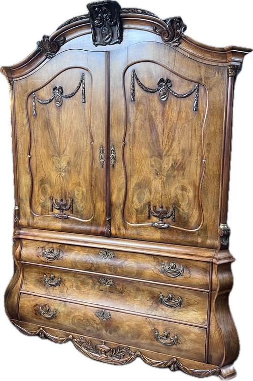 Mooi antiek Rococo Louis XVI kabinet,243 cm hoog, transport, Antiek en Kunst, Antiek | Meubels | Kasten