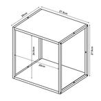 Wandplankenset Nostened 3-delig vierkant staal zwart [en.cas, Huis en Inrichting, Woonaccessoires | Wandplanken en Boekenplanken