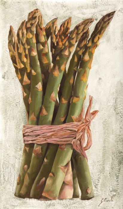Guido Borelli - asparagi, Antiek en Kunst, Kunst | Schilderijen | Modern