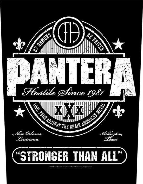 Pantera - Stronger Than All Backpatch officiële merchandise, Verzamelen, Muziek, Artiesten en Beroemdheden, Kleding, Nieuw, Ophalen of Verzenden