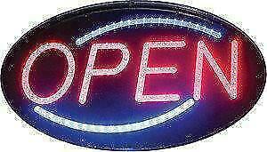 LED open bord - RUIM ASSORTIMENT - LED licht reclame borden beschikbaar voor biedingen