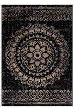 Buitenkleed | Sunny | Medaillon | Zwart | 120x170 cm, Huis en Inrichting, Stoffering | Tapijten en Kleden, Verzenden, Nieuw