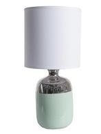 SALE -27% | Clayre & Eef Tafellamp groen/wit - (H)33 x Ø 15, Nieuw, Verzenden