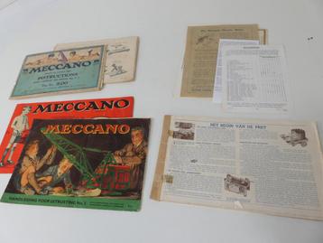 Meccano handleidingen uit de jaren 50 en 60. In het Neder... beschikbaar voor biedingen