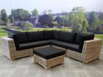 Nissah modulair hoek loungeset 6-delig naturel rotan, Tuin en Terras, Tuinsets en Loungesets, Ophalen of Verzenden, Nieuw