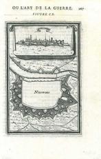 Stadsplattegrond van Nieuwpoort, Antiek en Kunst, Kunst | Etsen en Gravures