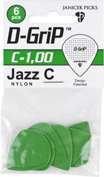 Janicek Picks D-Grip Jazz C plectrum 1.00 mm 6-pack, Ophalen of Verzenden, Nieuw, Elektrische gitaar
