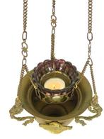 Godslamp - Versiering met engelen - Messing - Zwevend, Antiek en Kunst