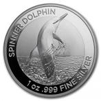 Spinner Dolphin 1 oz 2020 (RAM) (25.000 oplage), Zilver, Losse munt, Verzenden