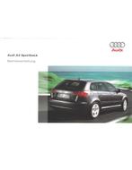 2007 AUDI A3 SPORTBACK INSTRUCTIEBOEKJE DUITS, Auto diversen, Handleidingen en Instructieboekjes