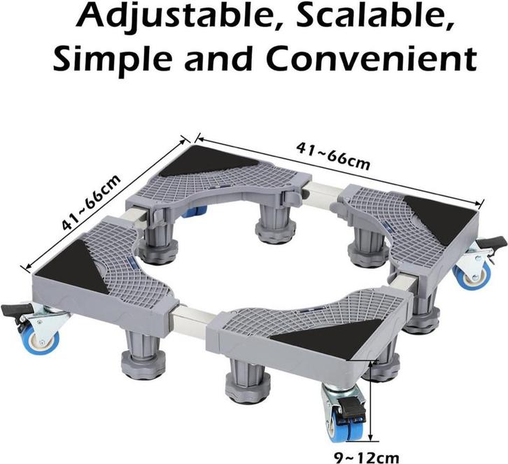 Wasmachine Verhoger met Wielen - Wasmachine Opbouwmeubel -, Witgoed en Apparatuur, Wasmachines, Gebruikt, Ophalen of Verzenden
