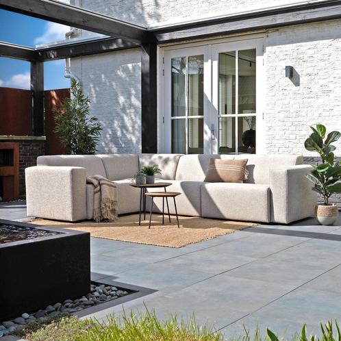 *WOONWINKEL* Hoekbank Voor Buiten All-weather Stof Links Bei, Tuin en Terras, Tuinsets en Loungesets, Nieuw, Verzenden
