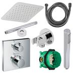Hansgrohe Ecostat Regendoucheset Inbouw Plafonduitloop met, Ophalen of Verzenden, Nieuw, Chroom, Kraan