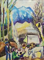 Esteve Serrat, Paxinc (1927–1997) - Escena rural, Antiek en Kunst, Kunst | Schilderijen | Klassiek