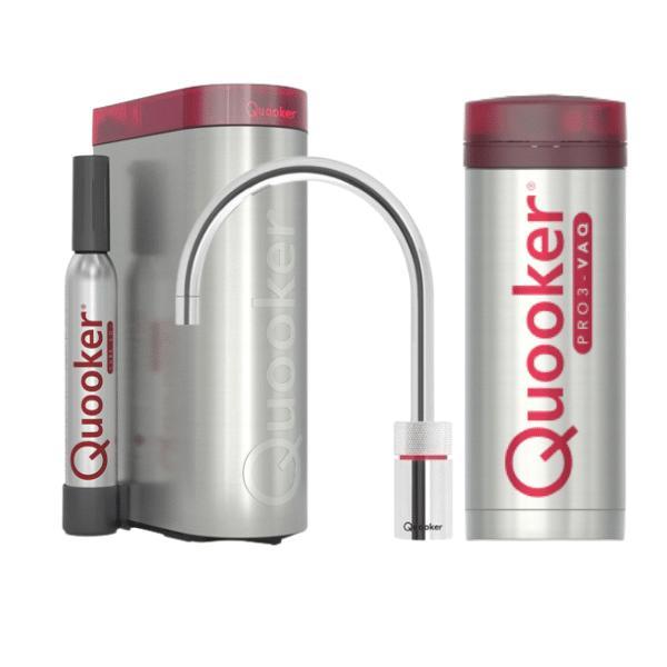 €1876 QUOOKER PRO3 NORDIC ROUND RVS + CUBE - 3NRRVS, Huis en Inrichting, Keuken | Keukenbenodigdheden, Ophalen of Verzenden
