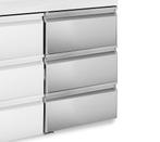 GGM Gastro | Ladeblok bestaande uit: 1/3, 1/3 & 1/3 | SBEF13, Verzenden, Nieuw in verpakking, RVS Meubilair