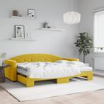 vidaXL Slaapbank onderschuifbed en matrassen 80x200 cm, Eenpersoons, Verzenden, Nieuw, 80 cm