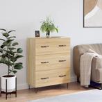 vidaXL Dressoir 69,5x34x90 cm bewerkt hout sonoma, Verzenden, Nieuw, 50 tot 100 cm, 25 tot 50 cm